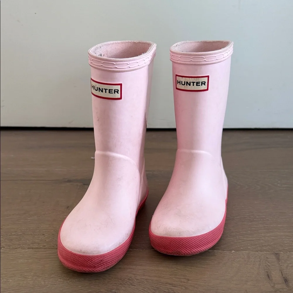 Hunter Blush Pink Waterproof Boots - Picture 1 of 5